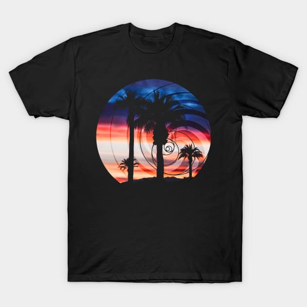 Palm Waves T-Shirt by Arcuedes